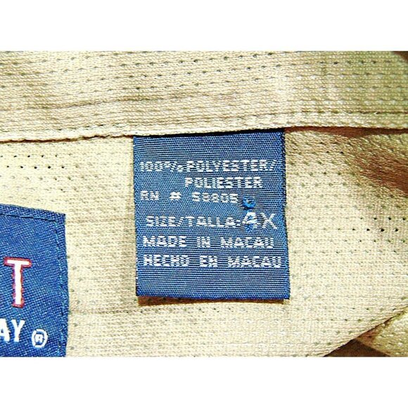 Mens Harbor Bay HB Sport Island Palm Tree Short Sleeve Button Front Shirt Sz 4X - Picture 4 of 8